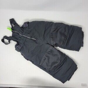 Cherokee‎ baby snowbibs overalls black 12M